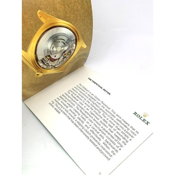 Authentic Rolex Datejust 90's Vintage 1996 Green Booklet Manual 593.56 - Picture 3 of 10